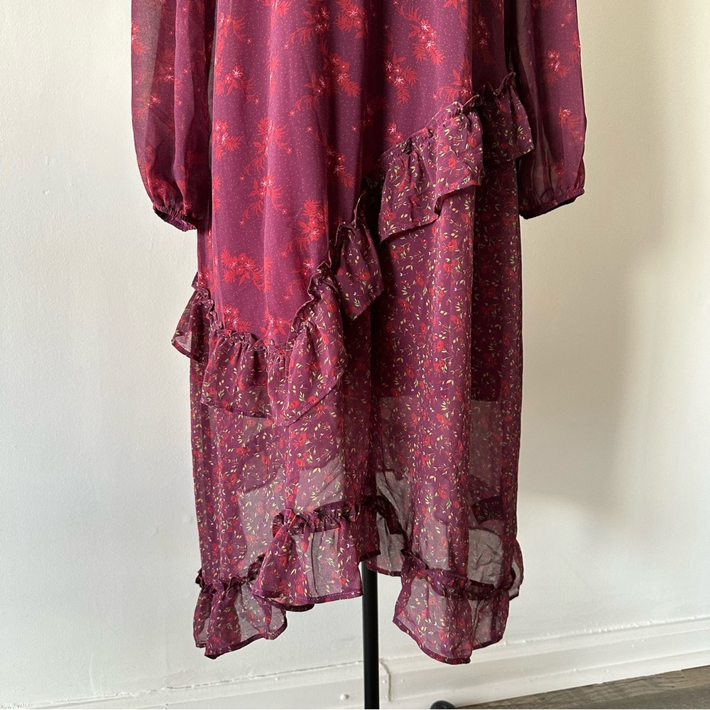 Boho Senlis Midi Floral Dress Small - Picture 4 of 16